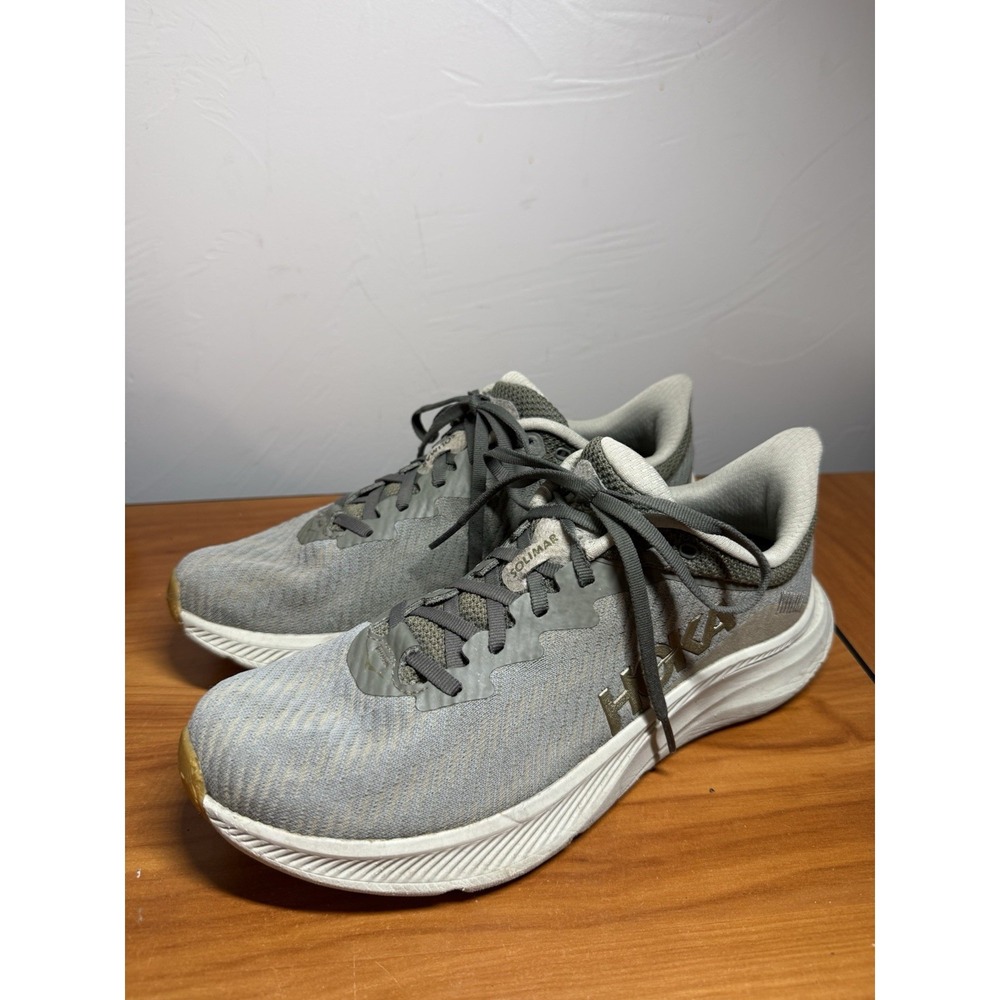 Hoka Solimar Shoes Mens Size 9D Gray Running Walking Athletic Trainers 1123074
